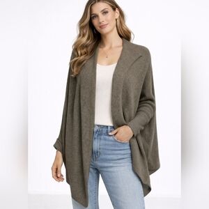 AVATAR Ethical Open Front Drape Cardigan – Olive Taupe | M. NWT
